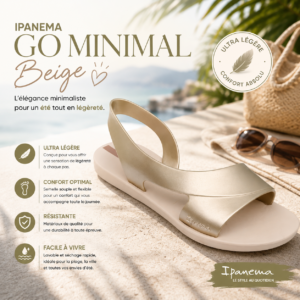 Sandale Femme Ipanema Go Minimal Beige