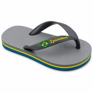 Tong  Ipanema Classic Brazil Enfant Garçon Gris